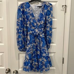 Alex Marie Dress - Sz 6- Royal blue floral